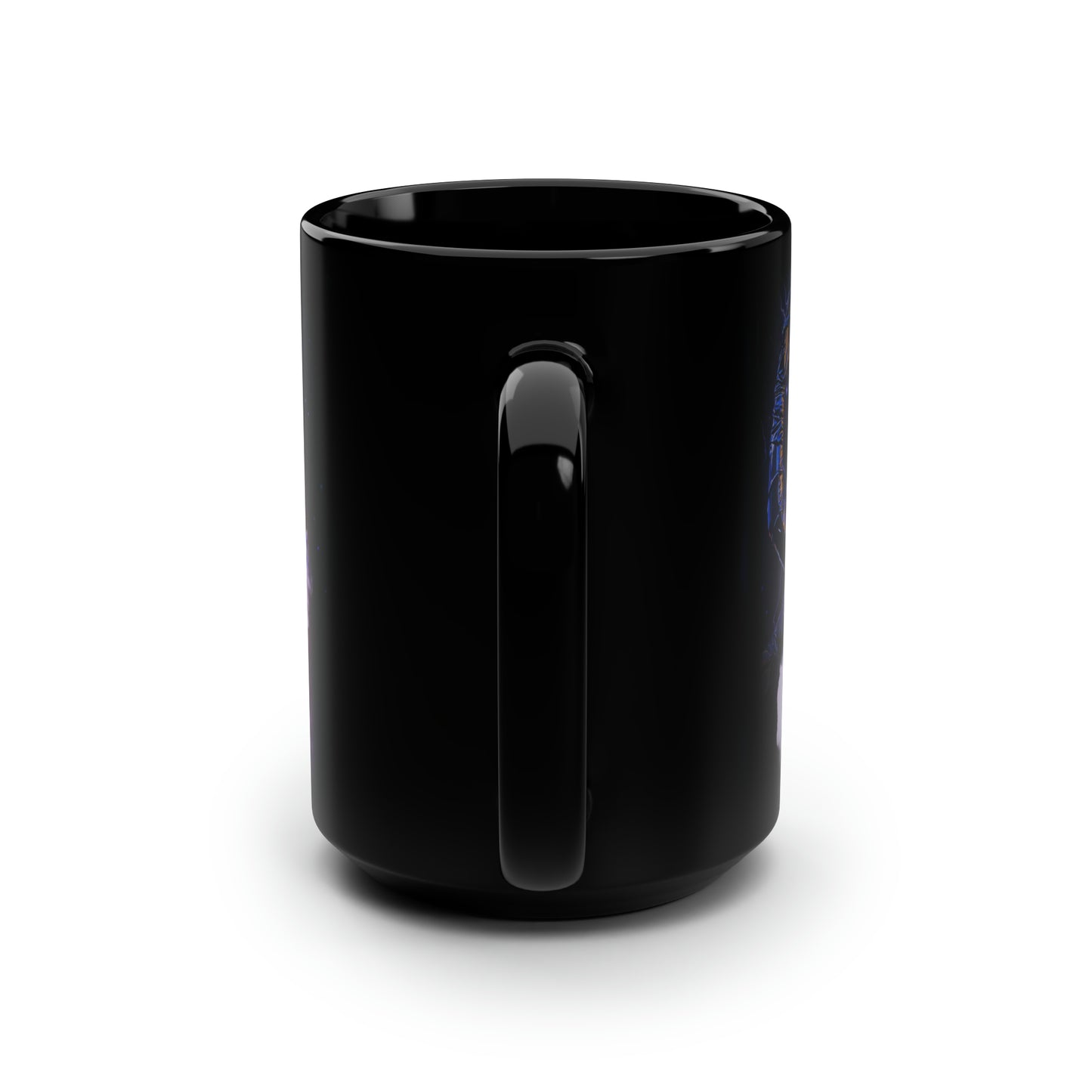 32 Black Mug, 15oz