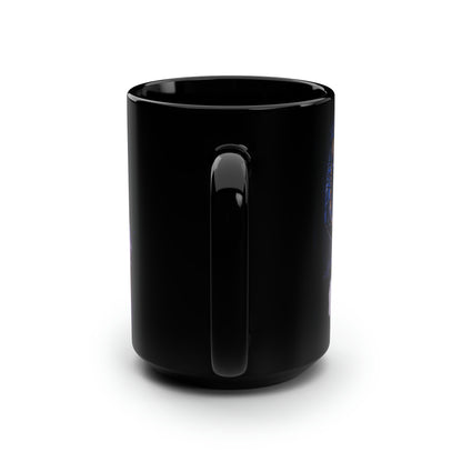 32 Black Mug, 15oz