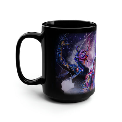 32 Black Mug, 15oz