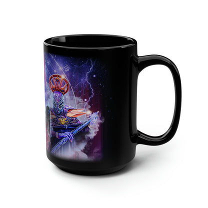 32 Black Mug, 15oz