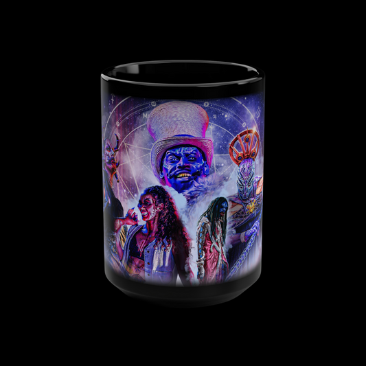 32 Black Mug, 15oz
