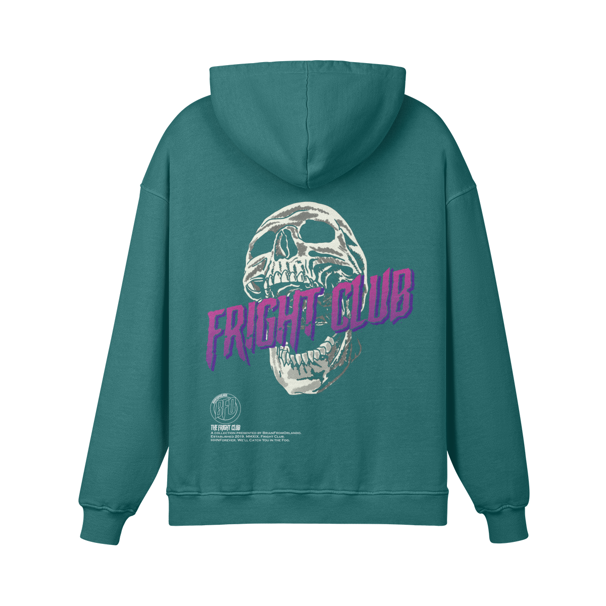 Fright Club Skull Oversized Hoodie