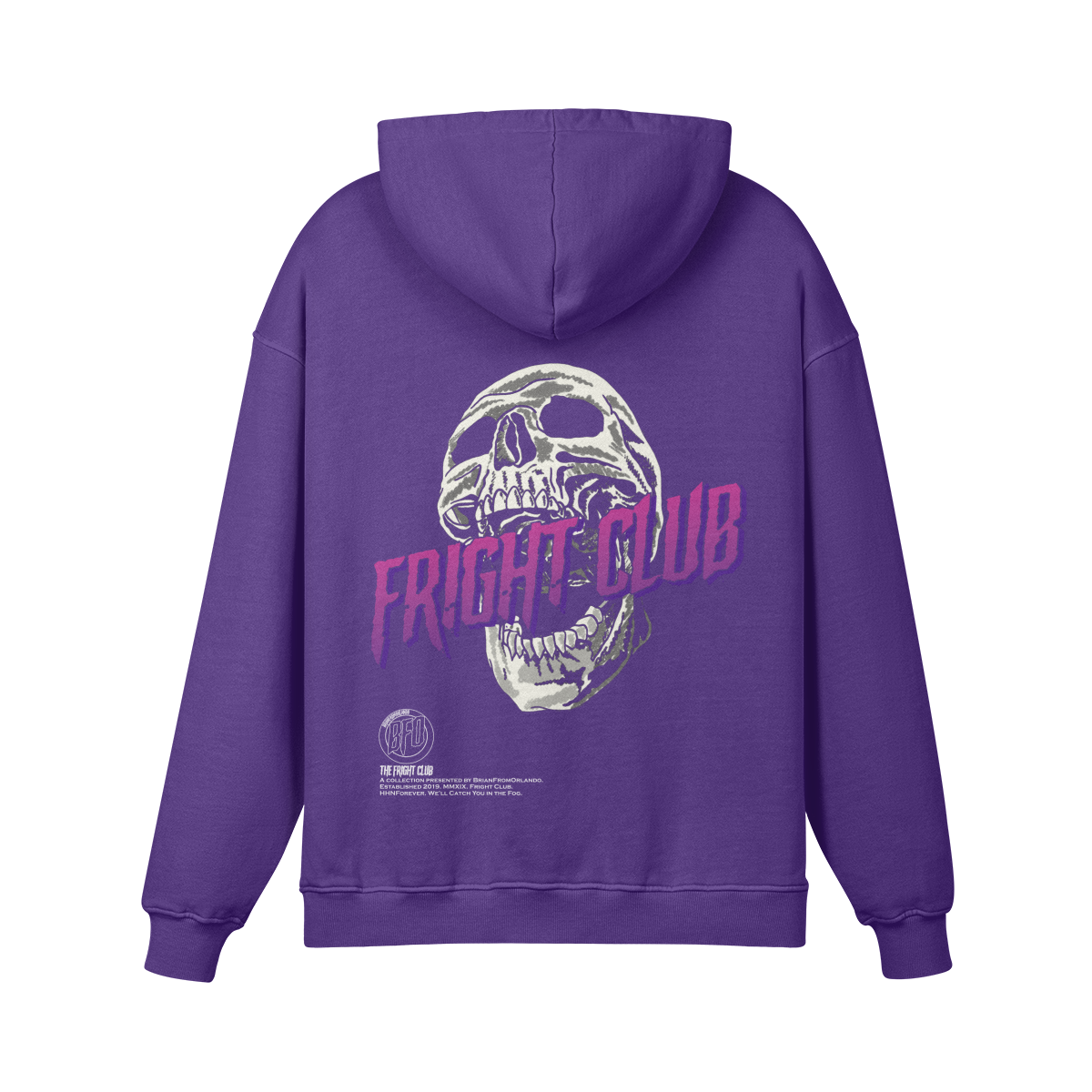 Fright Club Skull Oversized Hoodie