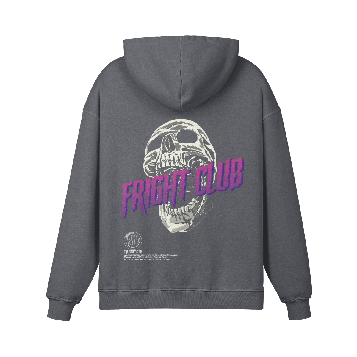 Fright Club Skull Oversized Hoodie