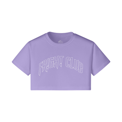 Fright Club Ladies Short Crop Tee